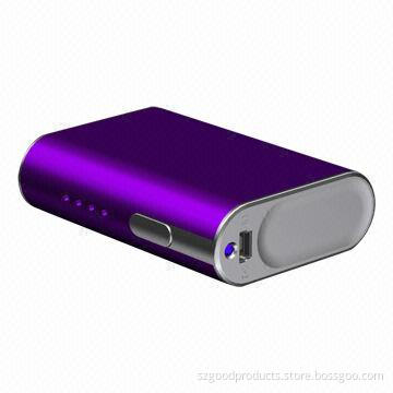 3,000mAh portable power charger w/private unique layout, supports bright LED torch/power indicator